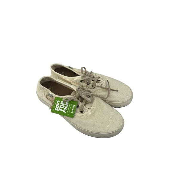 SANUK Women’s Avery Lace Hemp in Washed White, Women's Casual Shoes Size 10 - Picture 2 of 8